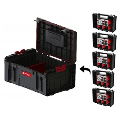 Afbeelding van QBRICK gereedschapskist met uitneembare organizers System PRO TOOLBOX + 5x TWO ORGANIZER MULTI