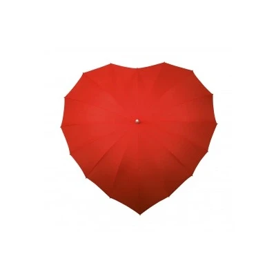 Afbeelding van Paraplu hartvormig 110 cm polyester rood