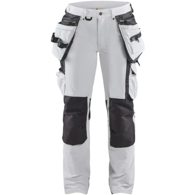 Afbeelding van Blaklader Dames schildersbroek 4 weg stretch 7179 1645 Wit/Donkergrijs C44