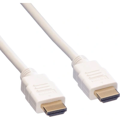 Afbeelding van ROLINE HDMI High Speed kabel met Ethernet, wit, 2 m