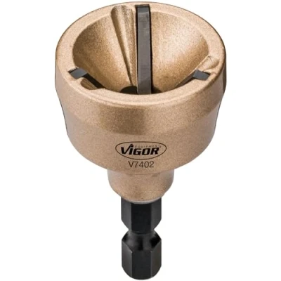 Afbeelding van ViGOR externe ontbramer V7402 I Diameter: 3 19mm Ontbramen van schroeven, schroefdraad en voor het afstellen vervormde aandrijfassen, trekstangen, enz.