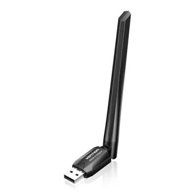 Afbeelding van VENTION AC600 USB WiFi Bluetooth 5.0 adapter, 6dBi WLAN antenne voor pc/laptop/desktop, dual band 2,4 GHz/5 GHz, compatibel met Windows 11/10/8.1/8/7/XP Wi Fi, 11/10/8.1/7