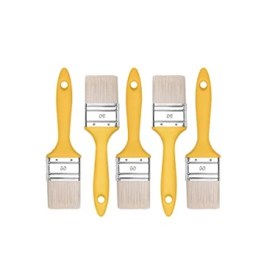 Afbeelding van M7 platte borstelset 5 delig, breedte 50 mm stuks, schilderpenselen set met kunststof handgreep, lakkwast serie *37*, A0200 370550