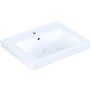 Afbeelding van Villeroy en boch subway 2 0 wastafel met overloop 600x470 mm alpine wit 71136g01