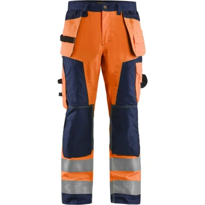 Afbeelding van Blaklader Werkbroek High Vis 1568 1811 Oranje/Marineblauw C58