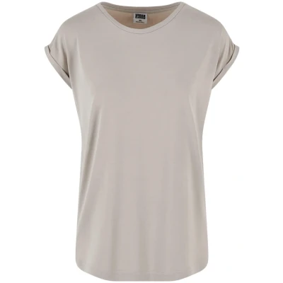 Afbeelding van Urban Classics Extended Shoulder Tshirt basic, Dames, Maat: 3XL, Cloud