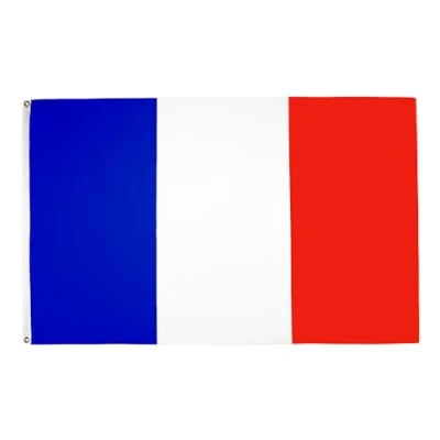Afbeelding van Frankrijk Vlag 90x60 cm Franse vlaggen 90 x 60 Banner 2x3 ft licht polyester AZ FLAG
