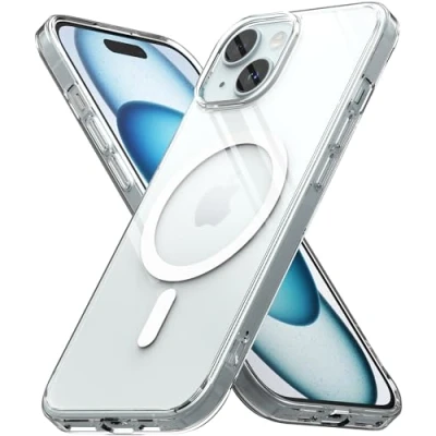 Afbeelding van Ringke Case Compatibel met iPhone 15 Fusion Magnetisch lichtgewicht Helder Hybride Hoesje draadloos Clear
