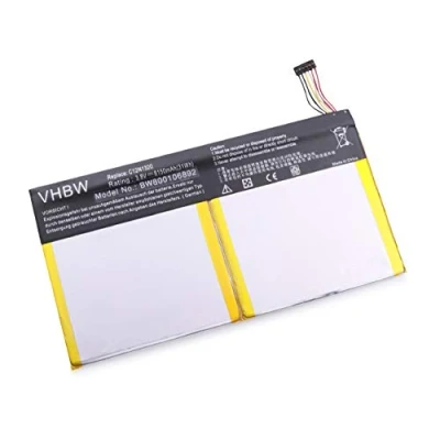Afbeelding van vhbw Li polymeer batterij 8150 mAh (3,8 V) compatibel met Netbook Pad Tablet Asus Transformer Book T100, T100T, T100TA vervanging voor C12N1320, C12 N1320.