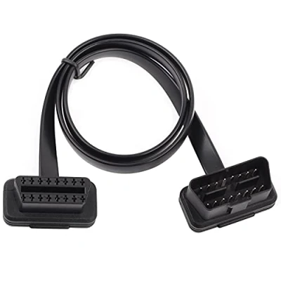 Afbeelding van OBD2 verlengadapter auto 16 pins stekker naar bus verlengkabel diagnoseadapter (60 cm)
