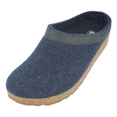 Afbeelding van Pantoffel Haflinger Unisex Grizzly Torben Jeans Schoenmaat 39