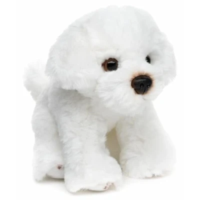 Afbeelding van Uni Toys Malteser pluche dier, zittend 13 cm (hoogte) hond knuffeldier