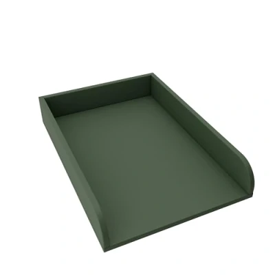 Afbeelding van regalik Verschoonblad Universeel, Aankleedopzetstuk voor Dressoirs van Elke Breedte, Afneembaar Aankleedblad, Afgeronde Frontpanelen, Groen, 72cm x 54cm