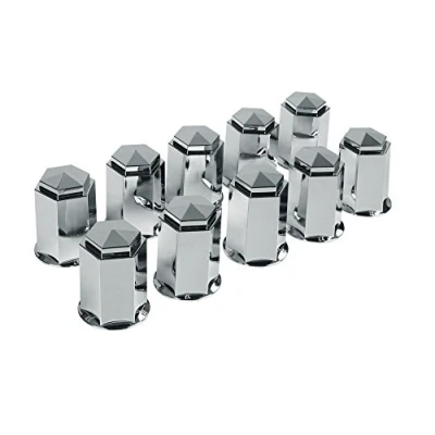 Afbeelding van ABS moerkapjes voor vrachtwagens, set van 10 stuks ? 32 mm Chroom