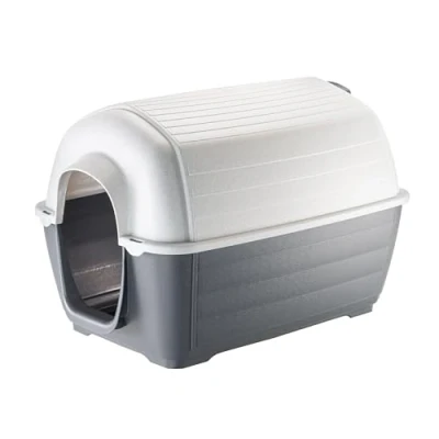 Afbeelding van Ferplast Outdoor Kenny 01 Hondenhok van slag en uv bestendig thermoplast, drainagesysteem, ventilatierooster, afneembaar dak 50 x 78 h cm