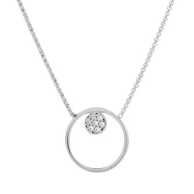 Afbeelding van Orphelia ZK 7382 Collier Circle Zilver 925 Zirkonia 44 cm