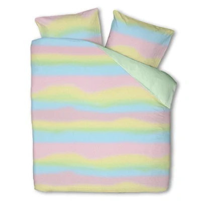 Afbeelding van Dekbedovertrek Teddy Fleece Tweepersoons (200x220 cm) Meerkleurig Microvezel Dessin: Patroon Luna Bedding Dekbed Discounter.nl