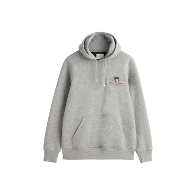 Afbeelding van Hoodie GANT Men Medium Archive Shield Grey Melange S