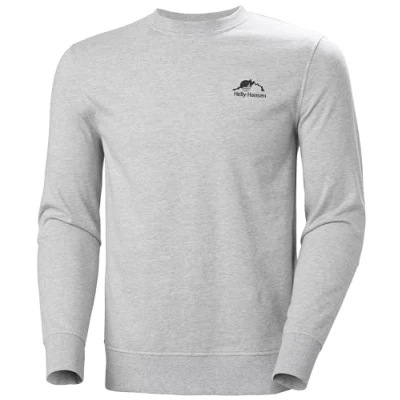 Afbeelding van Helly Hansen Heren Nord Graphic Crew Sweatshirt, 952 Grijs Melange, XL