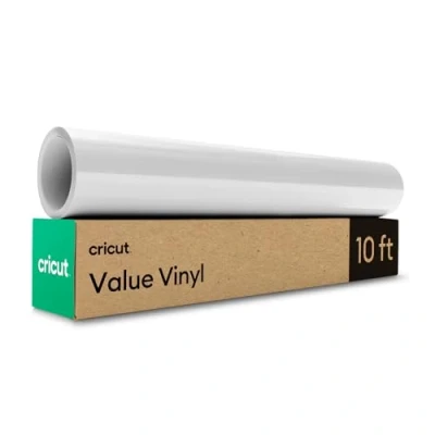 Afbeelding van Cricut Vinyl Permanent Wit 3m (10ft) Zelfklevende Roll voor gebruik met alle snijmachines