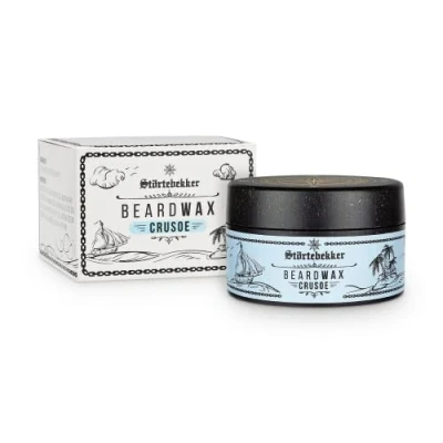 Afbeelding van Störtebekker Premium Beard Wax verzorgt de baard en brengt hem in vorm 50 ml potje 100% composteerbaar baardwax voor heren met aangename geur baardbalsem/baardwas baardverzorging Made