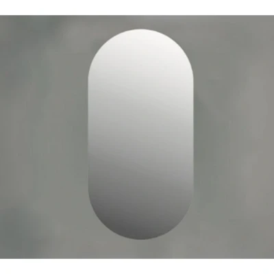 Afbeelding van INK SP26 Spiegel 40x3x80cm ovaal zonder kader aluminium Minimalistisch design
