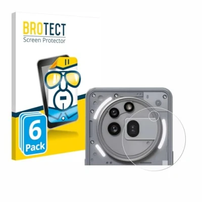 Afbeelding van BROTECT Screenprotector voor Nothing Phone (3a) Pro (ALLEEN Camera Lens) Folie Beschermfolie transparant (6 Stuks)