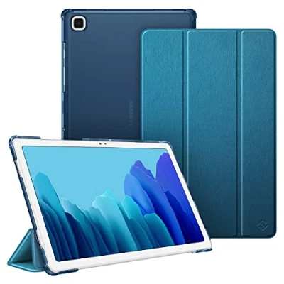 Afbeelding van Fintie Hoes voor Samsung Galaxy Tab A7 10.4 2020, Ultradun Superlicht Beschermhoes met Transparante Achterkant, Auto Sleep/Wake Functie SM T500/505/507, Middernacht Blauw