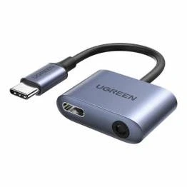 Afbeelding van USB C naar Mini jack 3.5mm en van UGREEN