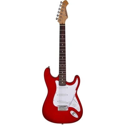Afbeelding van Aria STG 003 CA Candy Apple Red Stratocaster elektrische gitaar