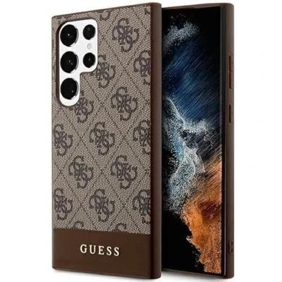 Afbeelding van Guess 4G Stripe Back Case Samsung Galaxy S24 Ultra (S928) Bruin