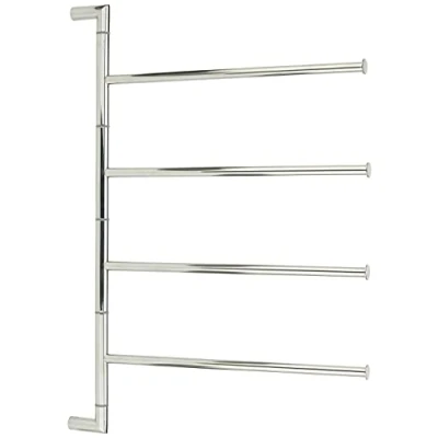 Afbeelding van Smedbo &quot;Outline Lite&quot; Handdoekhouder Swing Arm van gepolijst roestvrij staal, 40,7 x 6 62,9 cm, zilver