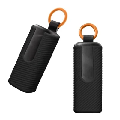 Afbeelding van kwmobile Hoes geschikt voor Skullcandy Dime Evo Siliconen cover oordopjes in zwart