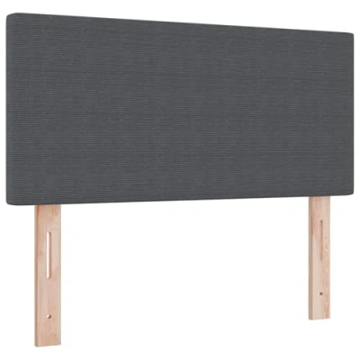 Afbeelding van vidaXL Hoofdbord Donkergrijs Polyester 120 cm hoog Duurzaam