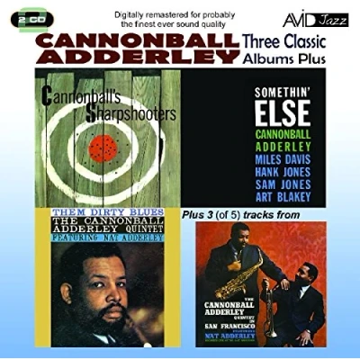 Afbeelding van Three Classic Albums Plus (Somethin Else / Cannonballs Sharpshooter Them Dirty Blues )