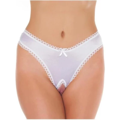 Afbeelding van Amorable by Rimba Sexy slipje met open kruis wit