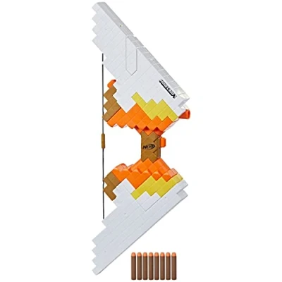 Afbeelding van Hasbro Nerf Minecraft, grote gemotoriseerde Sabrewing blaster in wit, speelgoed voor jongens en meisjes vanaf 8 jaar