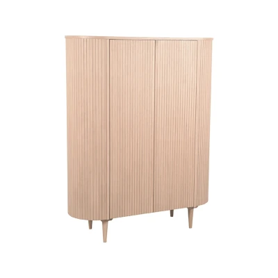 Afbeelding van LABEL51 Oliva wandkast eiken 125x47x158 cm naturel Hout