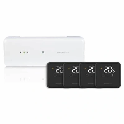 Afbeelding van Honeywell Home Vloerverwarming Pakket HCC100 + 4x DTS4R Zwart