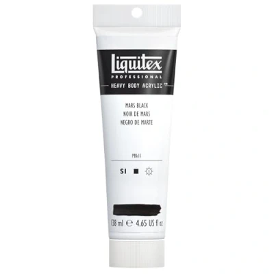Afbeelding van Liquitex 1047276 Professional Heavy Body acrylverf in kunstenaarskwaliteit met uitstekende lichtechtheid en boterachtige consistentie, 138ml Tube, Mars Black