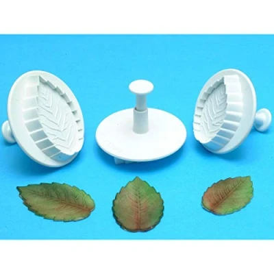 Afbeelding van PME RLL660 Geaderde rozenblaadjes Plunger Cutters, XL, 2X Large en 3XL maten, Set van 3 Wit