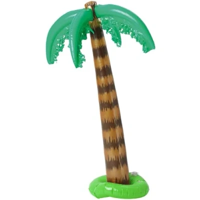 Afbeelding van Smiffys Palm Tree Feestdecoratie Bruin/Groen