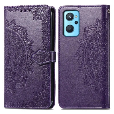 Afbeelding van Oppo A76 (4G) Hoesje Kunstleder iMoshion Bookcase Paars Telefoonhoesje