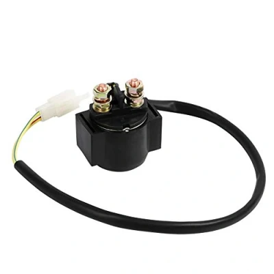 Afbeelding van Starterrelais 12 V quad, Rex Rs 450, startrelais Quad Aeon, Tbest Solenoid switch relais, voor Chinese scooter Atv 50Cc 125Cc 150Cc 250Cc zwart