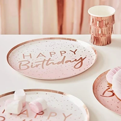 Afbeelding van Ginger Ray Mix It UP OMBRE PINK borden (8 stuks)