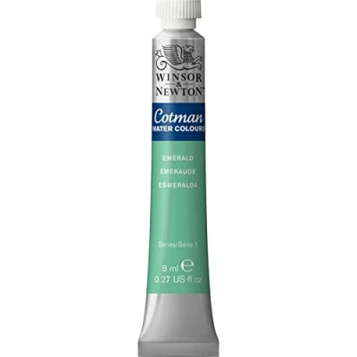Afbeelding van Winsor &amp; Newton 8840092 Cotman aquarelverf Studio waterverf, levendige hoogwaardige kleuren met zeer goede verwerkingseigenschappen 8 ml tube Emerald