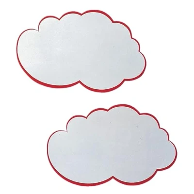 Afbeelding van FRANKEN UMZ WK Moderatiekaarten Wolk, 230 x 140 mm, wit/rood, 20 stuks