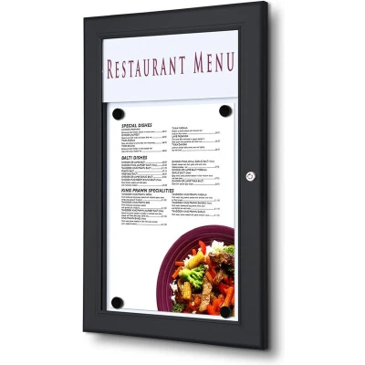 Afbeelding van Outdoor Menubord Logo 1 X A4 Portrait Zwart Syna SCZ1XA4C9005