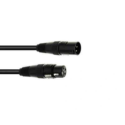 Afbeelding van Eurolite DMX kabel XLR 3 pins m zwart