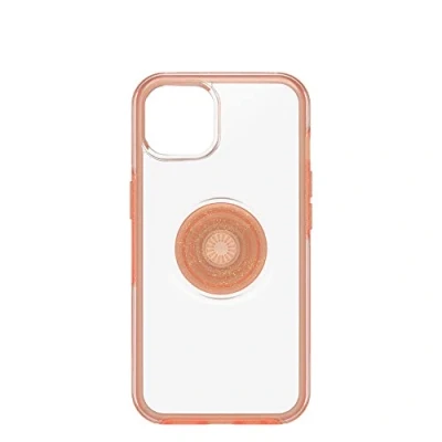 Afbeelding van OtterBox Otter+Pop hoesje voor iPhone 13, schokbestendig, valbestendig, beschermhoes met PopSockets PopGrip, 3x getest volgens militaire standaard, Transparant/Coral